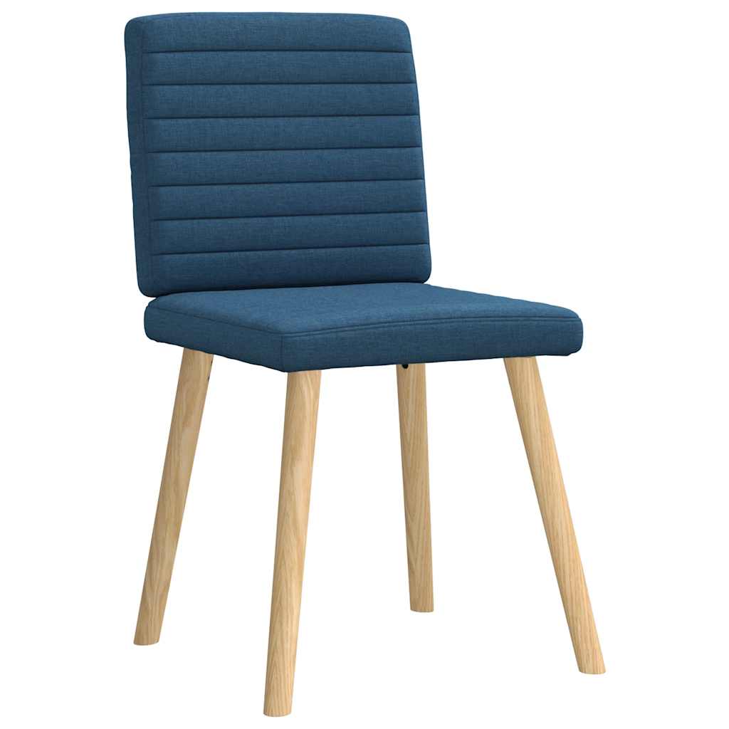 vidaXL Eetkamerstoelen 2 st stof blauw