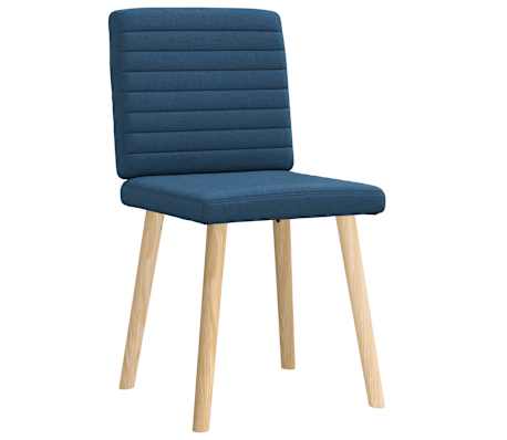 vidaXL Esszimmerst&uuml;hle 2 Stk. Blau Stoff