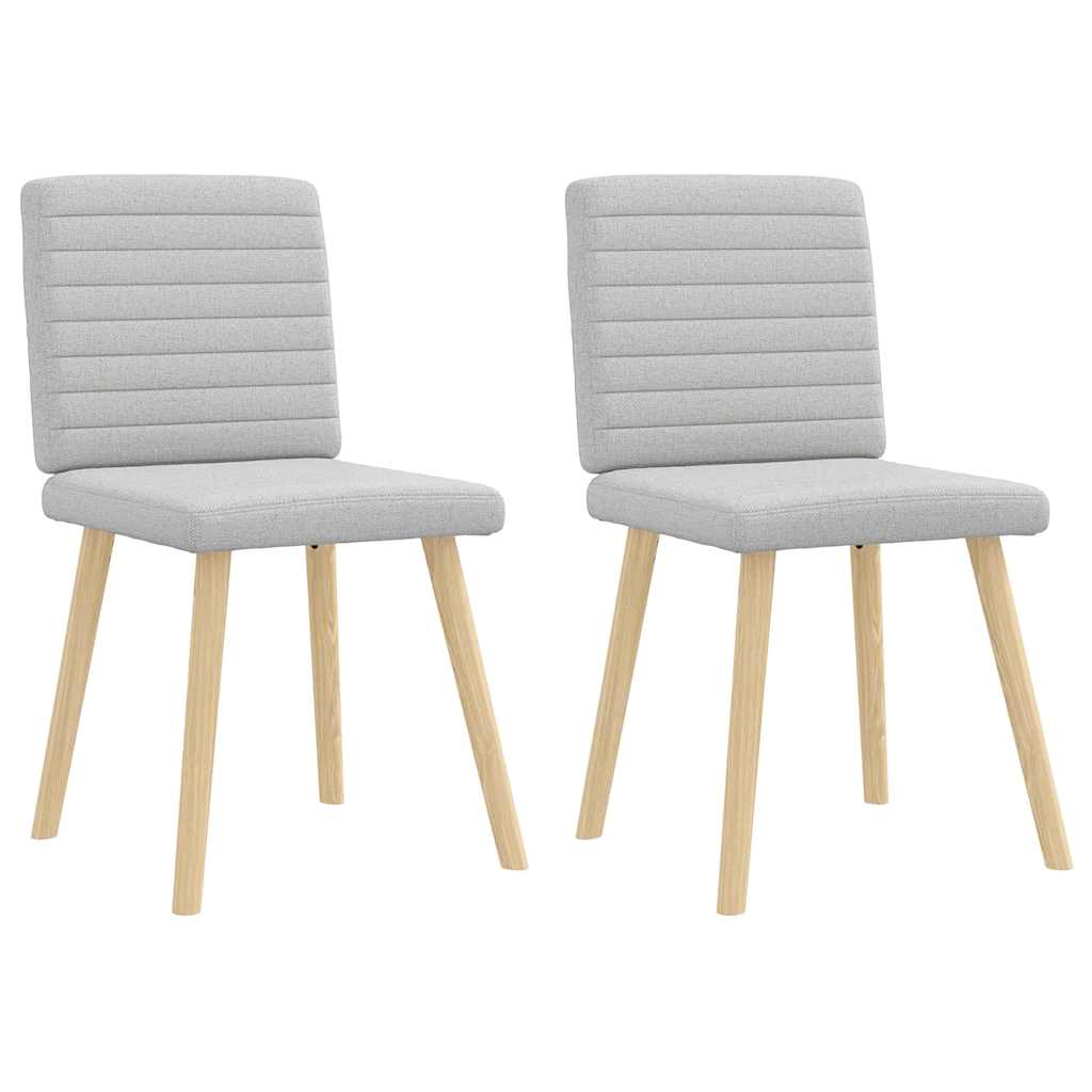 Thumbnail - vidaXL Esszimmerstühle 2 Stk. Wolkengrau Stoff