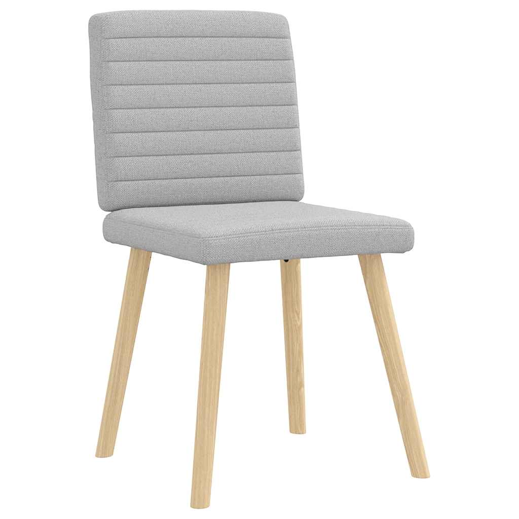 vidaXL Eetkamerstoelen 2 st stof wolk grijs afbeelding