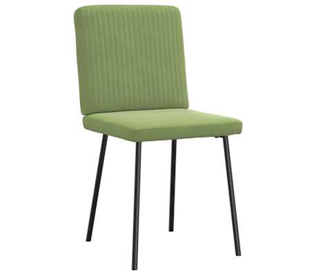 vidaXL Esszimmerst&uuml;hle 2 Stk. Hellgr&uuml;n Samt