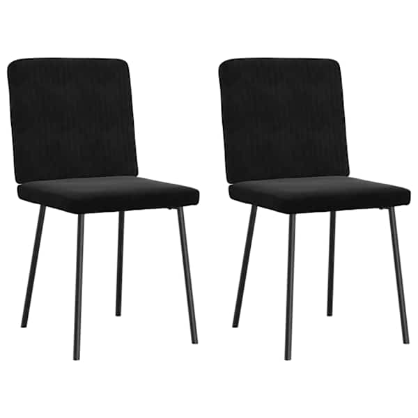vidaXL s&ouml;&ouml;gitoolid 2 tk, must, samet