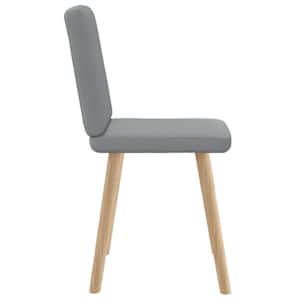 Jídelní židle 2 ks světle šedé textil - obrázek 5