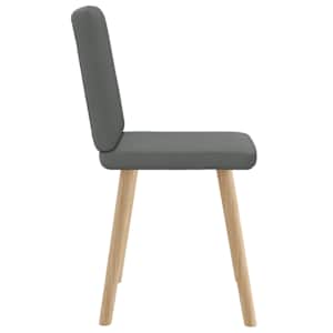 Jídelní židle 2 ks tmavě šedé textil - obrázek 5