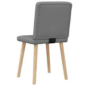 Jídelní židle 2 ks tmavě šedé textil - obrázek 6