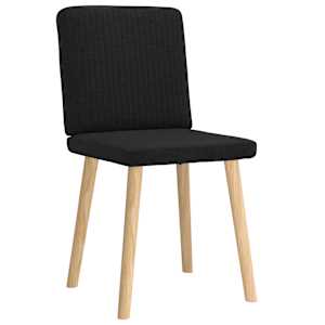Jídelní židle 2 ks černé textil - obrázek 3