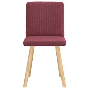 Jídelní židle 2 ks vínové textil - obrázek 4