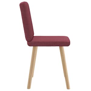 Jídelní židle 2 ks vínové textil - obrázek 5