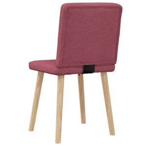 Jídelní židle 2 ks vínové textil - obrázek 6
