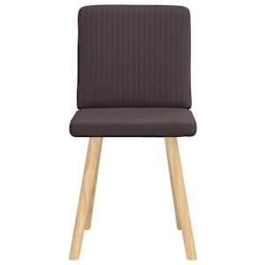 Jídelní židle 2 ks tmavě hnědé textil - obrázek 4