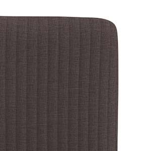 Jídelní židle 2 ks tmavě hnědé textil - obrázek 7