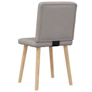 Jídelní židle 2 ks taupe textil - obrázek 6