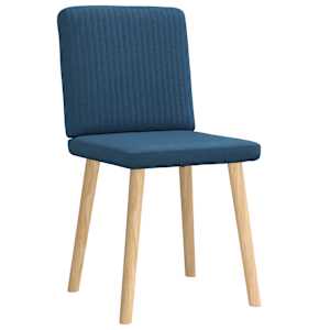 Jídelní židle 2 ks modré textil - obrázek 3