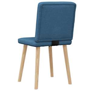 Jídelní židle 2 ks modré textil - obrázek 6