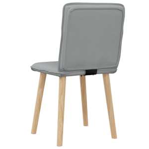 Jídelní židle 2 ks světle šedé textil - obrázek 6