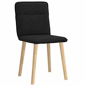 Jídelní židle 2 ks černé textil - obrázek 3