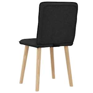 Jídelní židle 2 ks černé textil - obrázek 6
