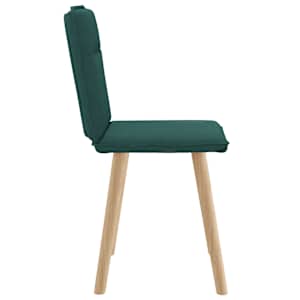 Jídelní židle 4 ks tmavě zelené textil - obrázek 5