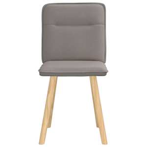 Jídelní židle 2 ks taupe textil - obrázek 4