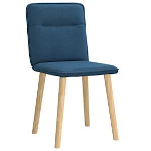 Jídelní židle 2 ks modré textil - obrázek 3