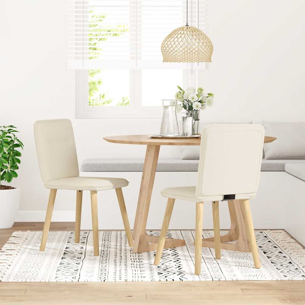 vidaXL Eetkamerstoelen 2 st linnen afbeelding