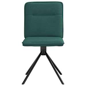 Jídelní židle 4 ks tmavě zelené textil - obrázek 4
