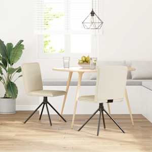 vidaXL Matstolar 2 st linnetyg