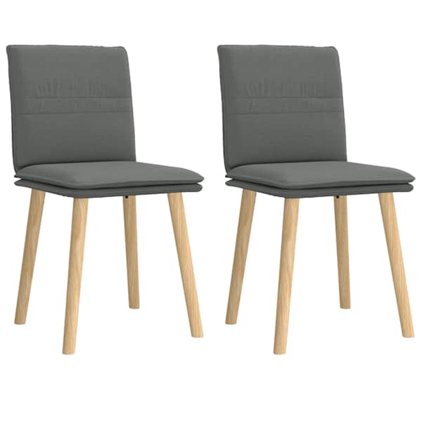 vidaXL s&ouml;&ouml;gitoolid 2 tk, tumehall, kangas