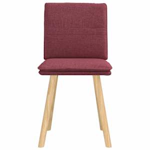 Jídelní židle 2 ks vínové textil - obrázek 4