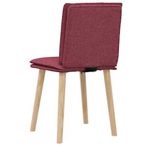 Jídelní židle 2 ks vínové textil - obrázek 6