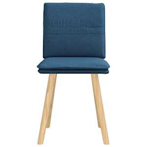 Jídelní židle 2 ks modré textil - obrázek 4