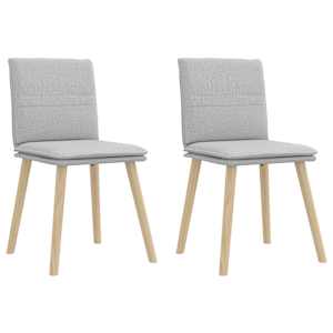 Jedilni stoli 2 kosov siva blago