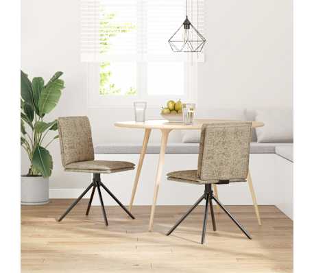 vidaXL Cadeira de jantar cinza claro Faux Suede Leather