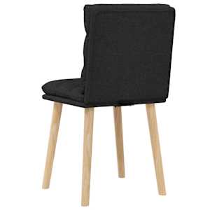 Jídelní židle 2 ks černé textil - obrázek 6