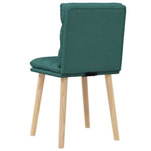 Jídelní židle 4 ks tmavě zelené textil - obrázek 6
