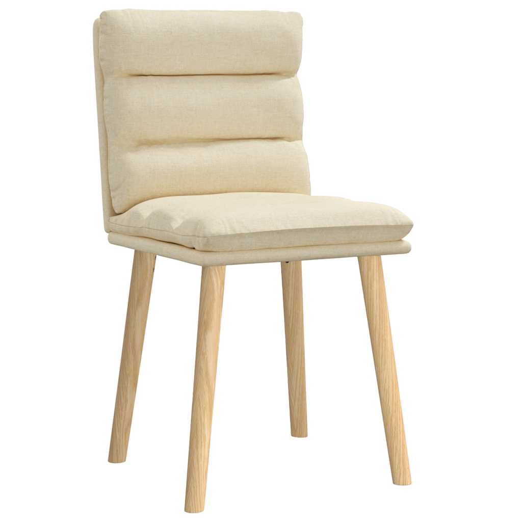 Thumbnail - vidaXL Esszimmerstühle 2 Stk. Creme Stoff