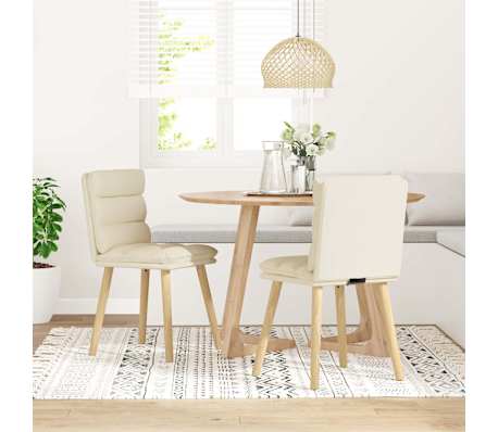 vidaXL Esszimmerst&uuml;hle 2 Stk. Leinen