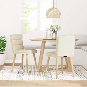 vidaXL Esszimmerst&uuml;hle 2 Stk. Leinen