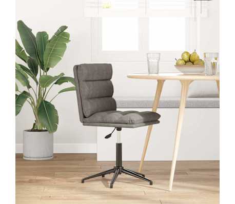 vidaXL Esszimmerstuhl Grau Kunstleder