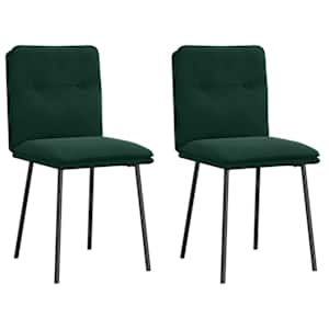 vidaXL s&ouml;&ouml;gitoolid 2 tk, tumeroheline, samet