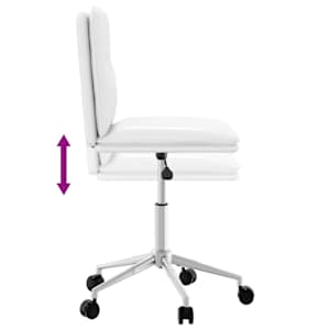 Jídelní židle bílá umělá kůže - obrázek 6