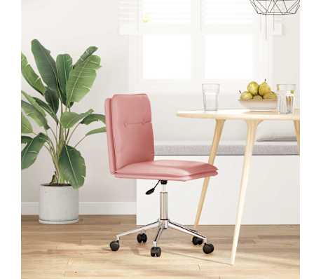 vidaXL Matstol rosa konstl&auml;der