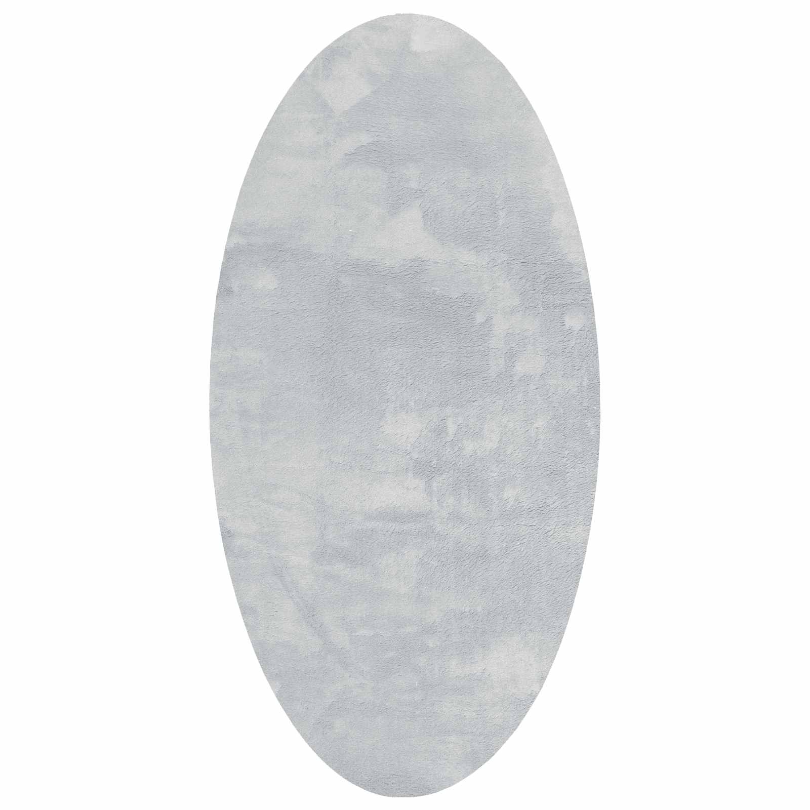 VidaXL Vloerkleden Ovaal Huarte Grijs 80 X 150 Cm 100% Polyester