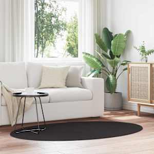 Kusové koberce Oválný HUARTE Černá 100 x 200 cm 100% polyester - obrázek 1