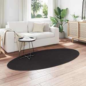 Kusové koberce Oválný HUARTE Černá 100 x 200 cm 100% polyester - obrázek 3