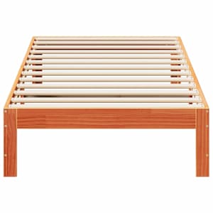 Postel bez matrace voskově hnědá 80 x 200 cm masivní borovice - obrázek 5