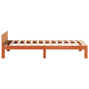 Postel bez matrace voskově hnědá 80 x 200 cm masivní borovice - obrázek 6