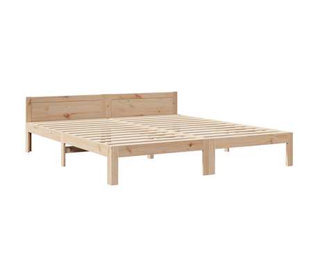 vidaXL Massivholzbett ohne Matratze 180x200 Kiefernholz