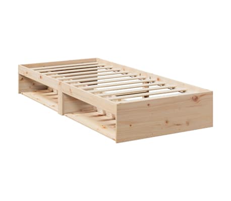 vidaXL Dormeuse senza Materasso 100x200 cm in Legno Massello di Pino