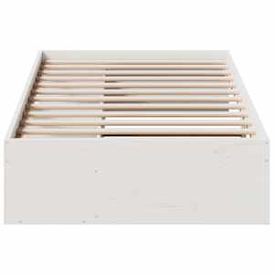 Válenda bez matrace bílá 80 x 200 cm masivní borovice - obrázek 5
